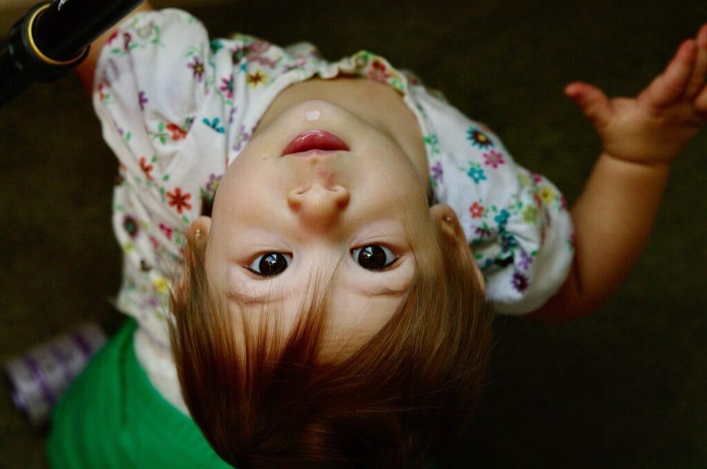 baby, daughter, upside down, face, toddler, baby girl, girl, cute, eyes, portrait, child, kid, love, childhood, child portrait, upside down, upside down, upside down, upside down, upside down