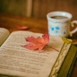 leaves, coffee, cup, still life, book, reading, leisure, nature, hobby, read, open book, bookworm, coffee, book, book, book, book, coffee cup, book, reading, reading, reading
