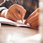 write, the student, coffee, girl, cafe, learn, write, write, write, write, write