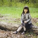 portrait, child, smile, face, joy, shy, eyes, canon, park, spring, shy, shy, shy, shy, nature, shy