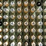 old, vintage, type, retro, antique, machine, equipment, numbers, keys, one, two, three, four, five, six, seven, button, numbers, numbers, numbers, numbers, numbers